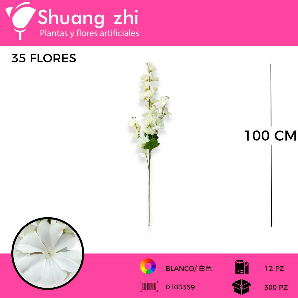 VARA FLOR CAMPANILLA 3 VARAS