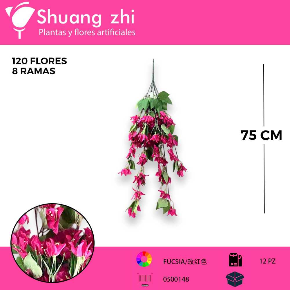 COLGANTE BUGANVILLA FUCSIA