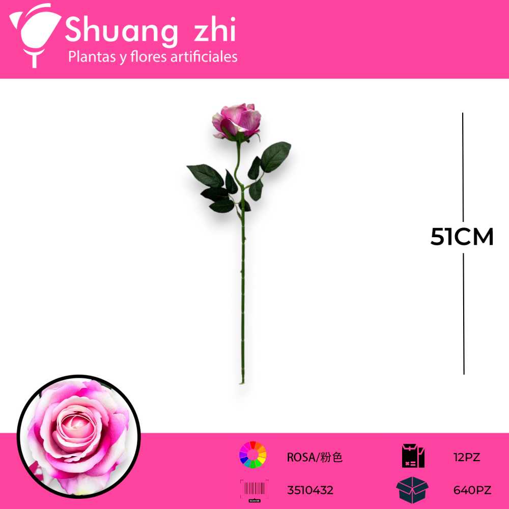VARA ROSA ROSA 51CM