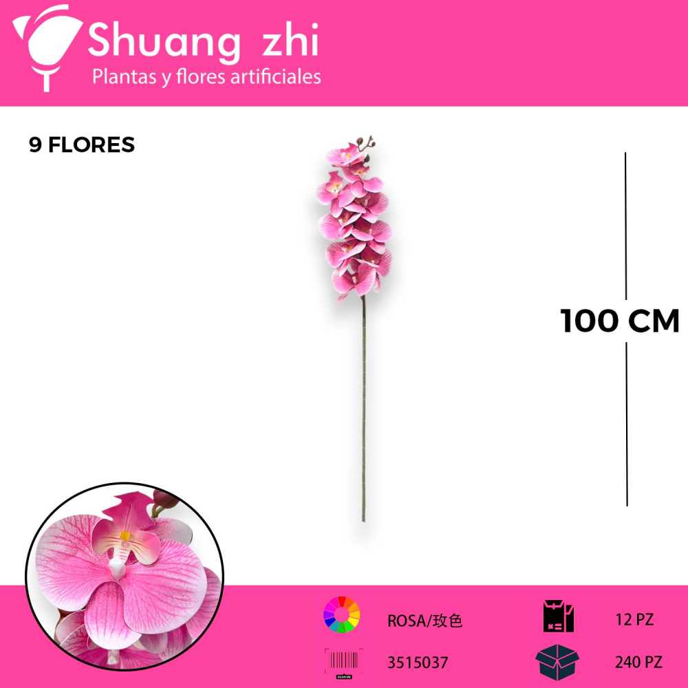 VARA ORQUIDEA NATURAL TOUCH ROSA