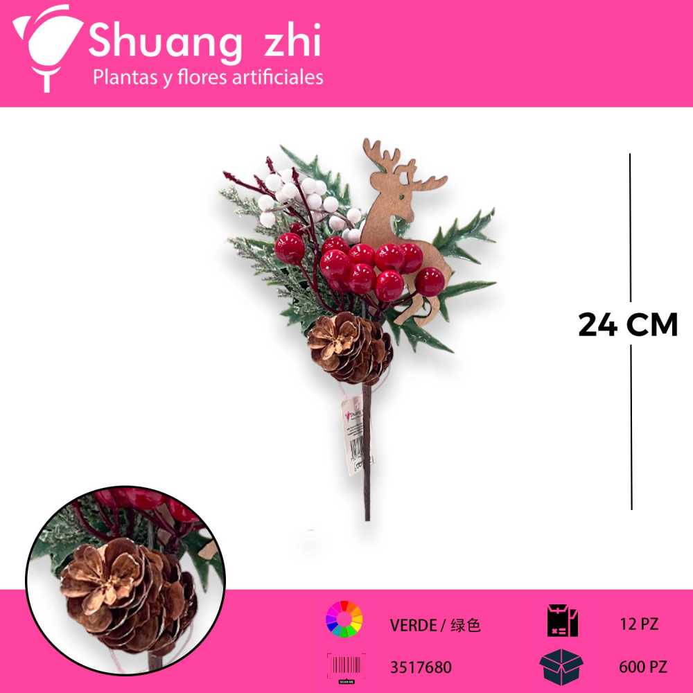 PICK NAVIDAD 24CM
