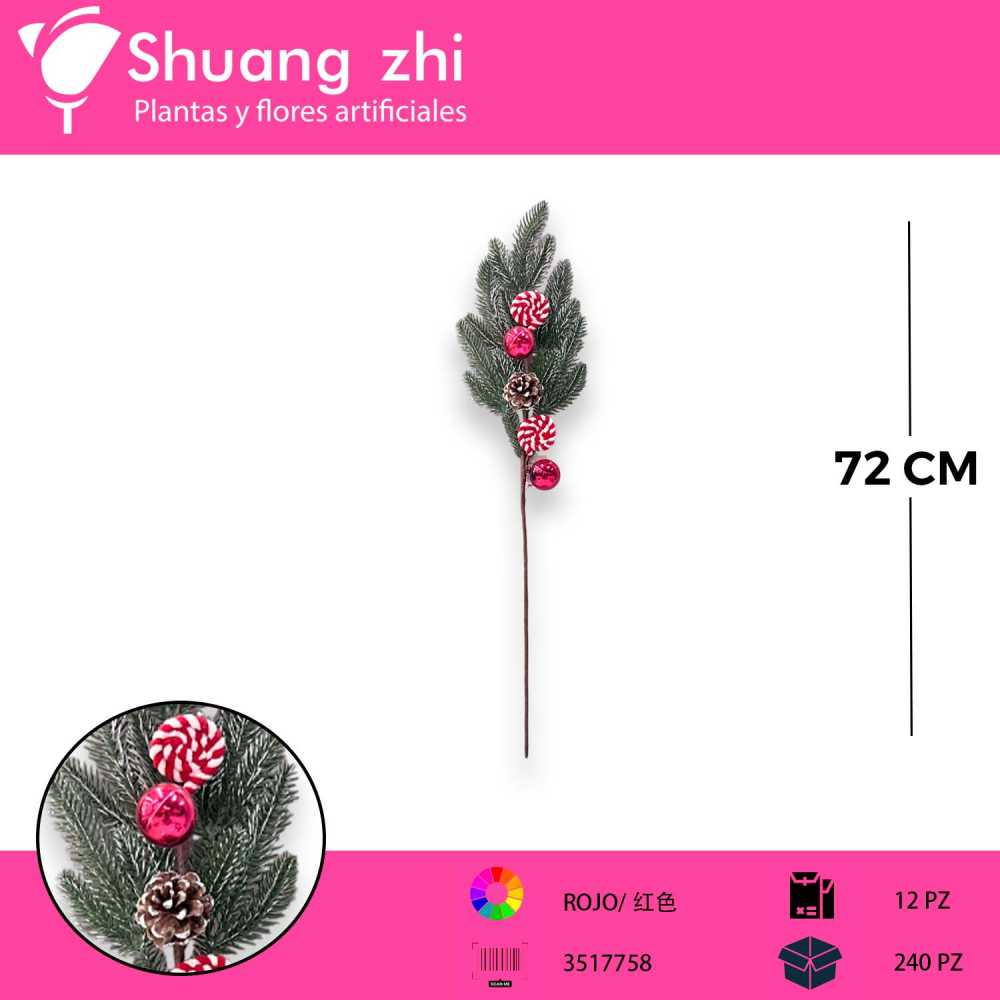 PICK NAVIDAD 72CM