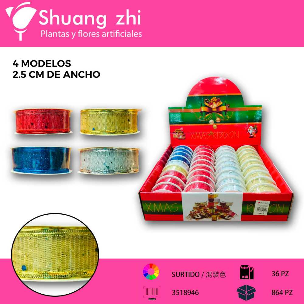 LISTON NAVIDAD SURTIDO