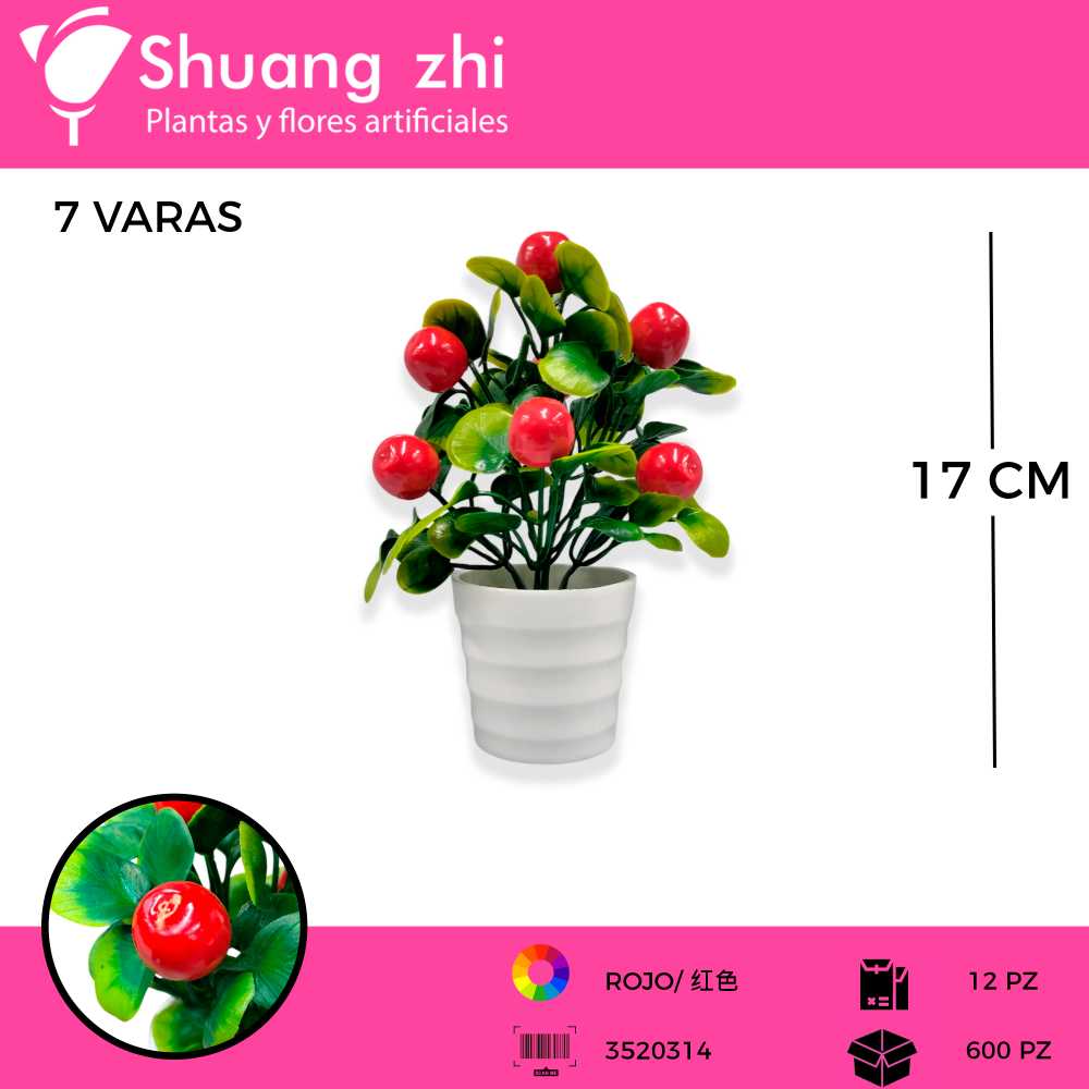 MACETA 7 VARAS 17 CM