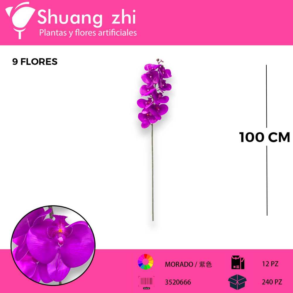VARA ORQUIDEA NATURAL TOUCH MORADO