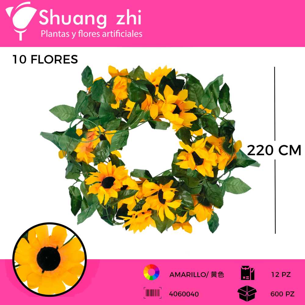 GUIA FLOR GIRASOL 2.2M