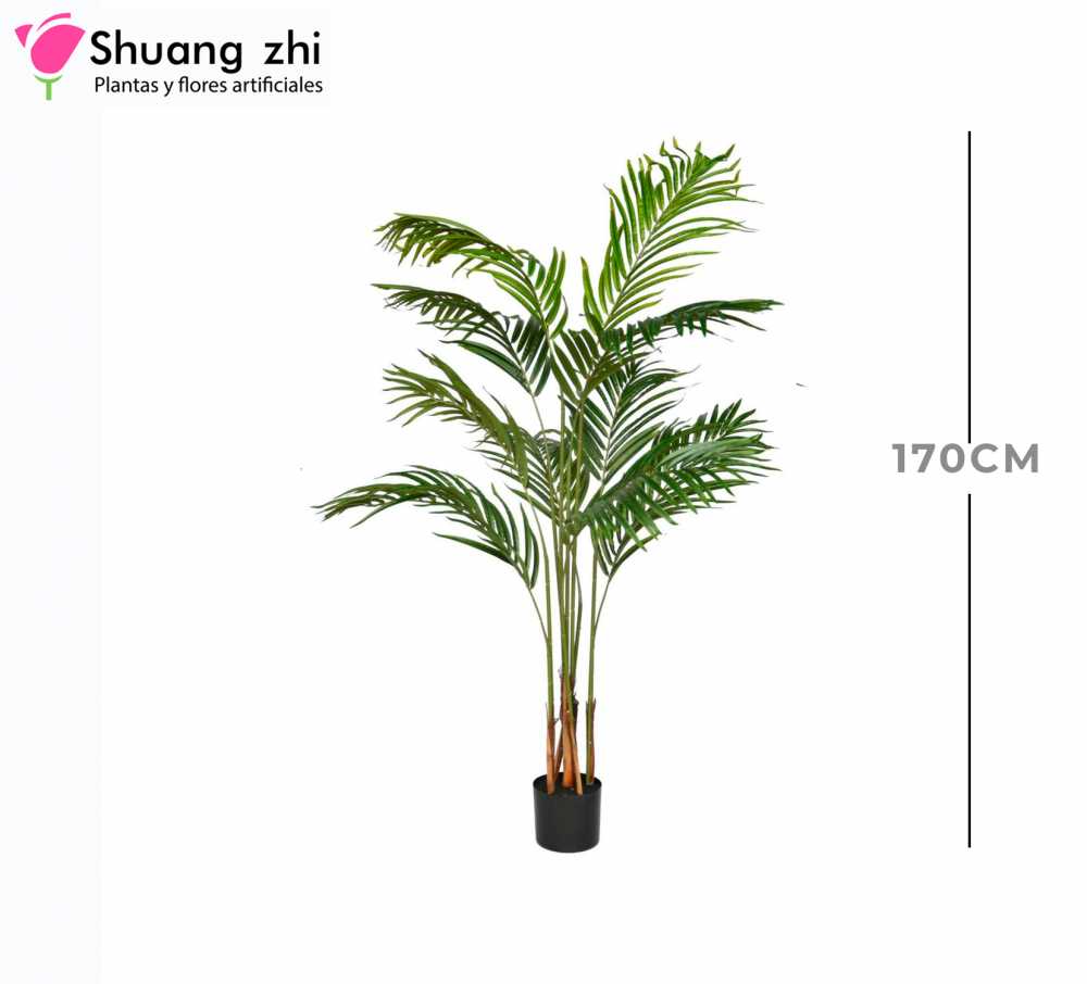 PALMERA DE 3 PALOS 9 HOJAS 170CM