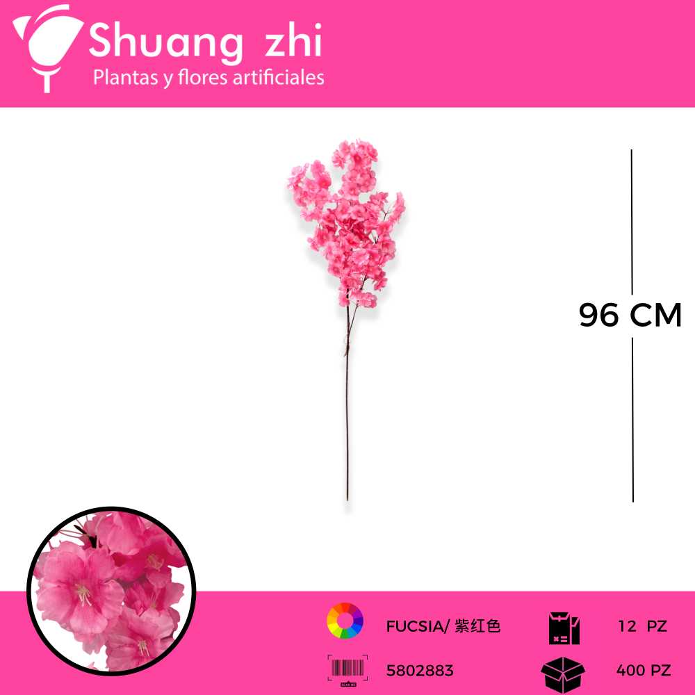 VARA CEREZO FUCSIA 96 CM