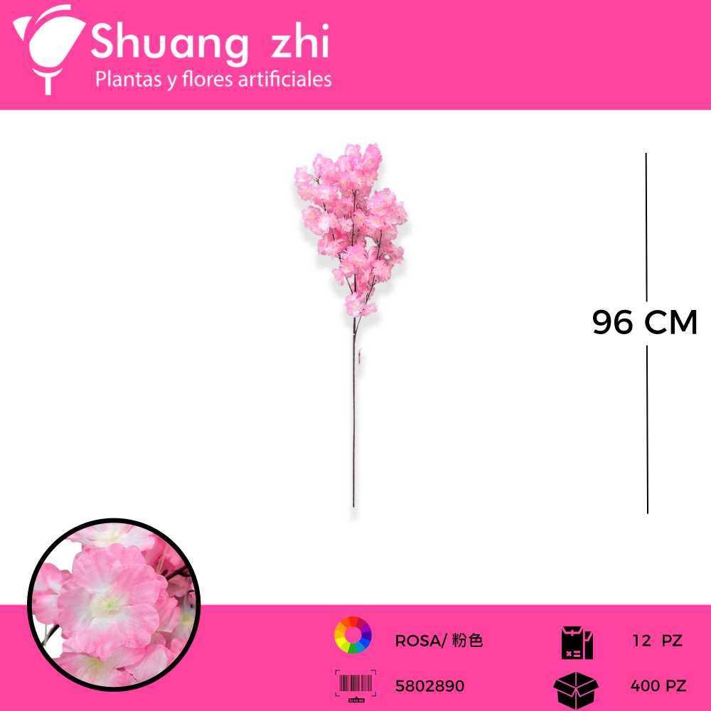 VARA CEREZO ROSA 96 CM