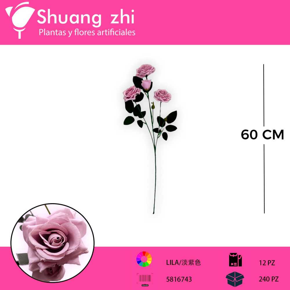 VARA FLOR LILA 60 CM