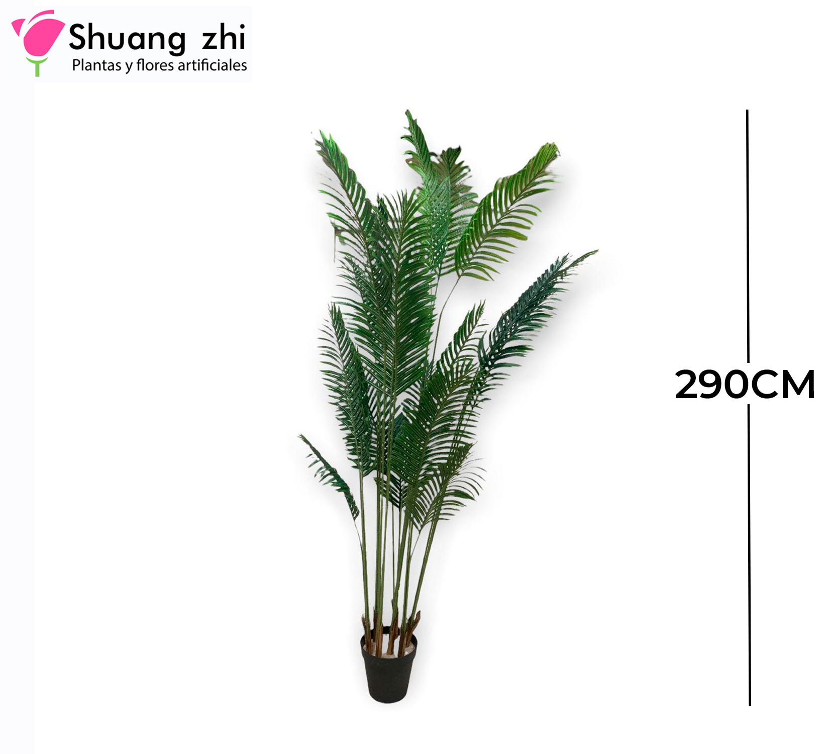PALMERA DE 7 PALOS 21 HOJAS 290CM