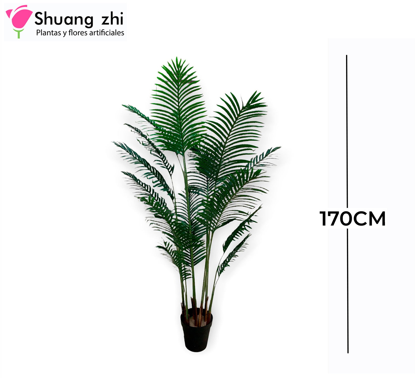 PALMERA DE 3 PALOS 9 HOJAS 240CM