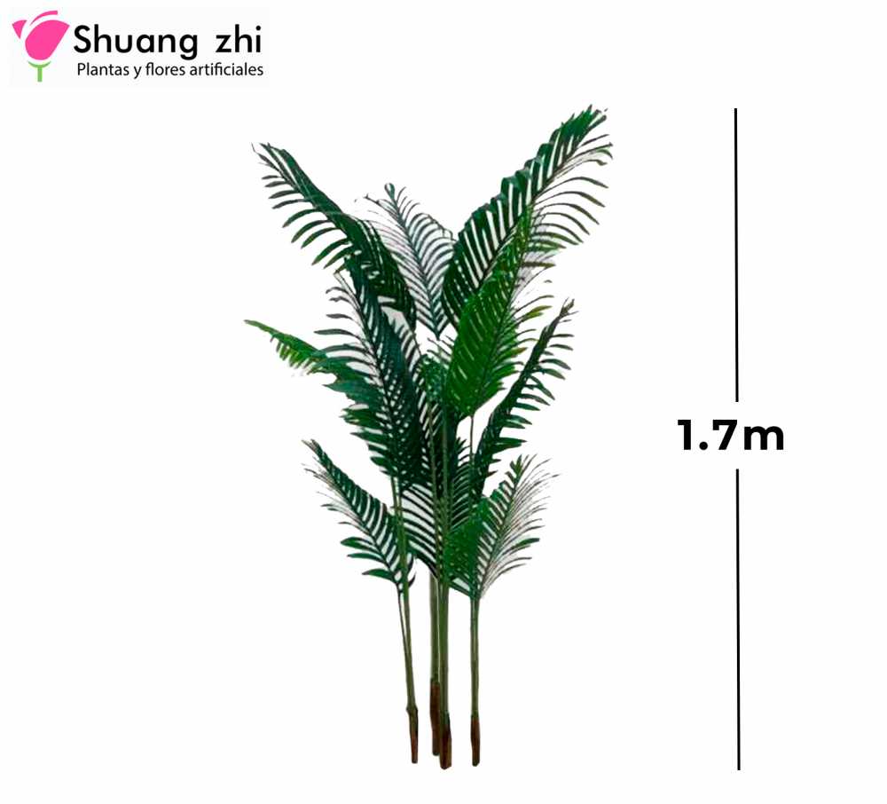 PALMERA DE 4 PALOS 12 HOJAS 170CM SIN MACETA