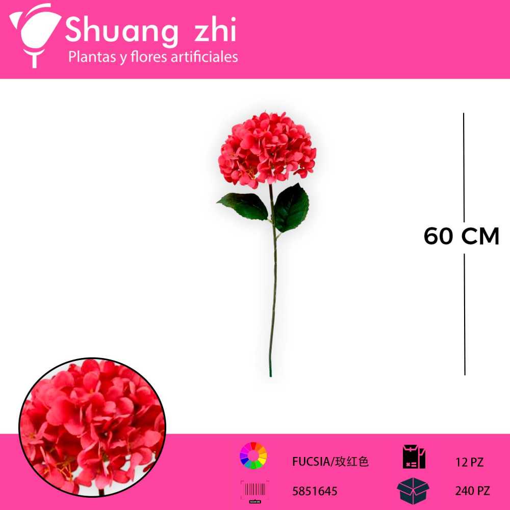 VARA HORTENSIA FUCSIA 60CM