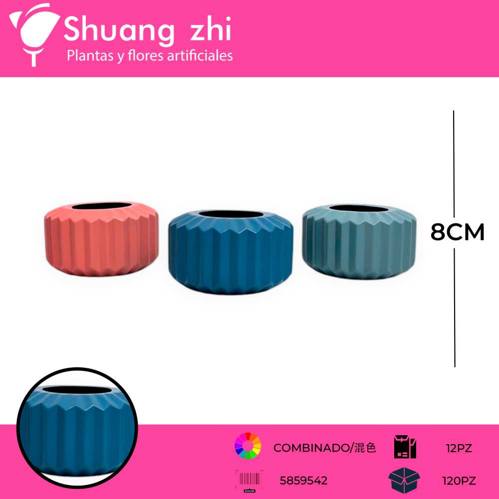 MACETA PLASTICO 8CM