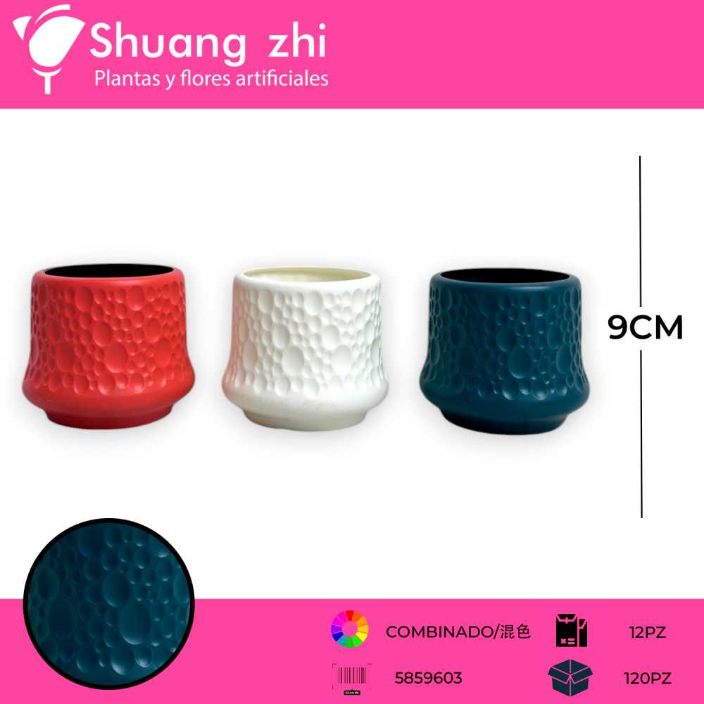 MACETA PLASTICO 9CM