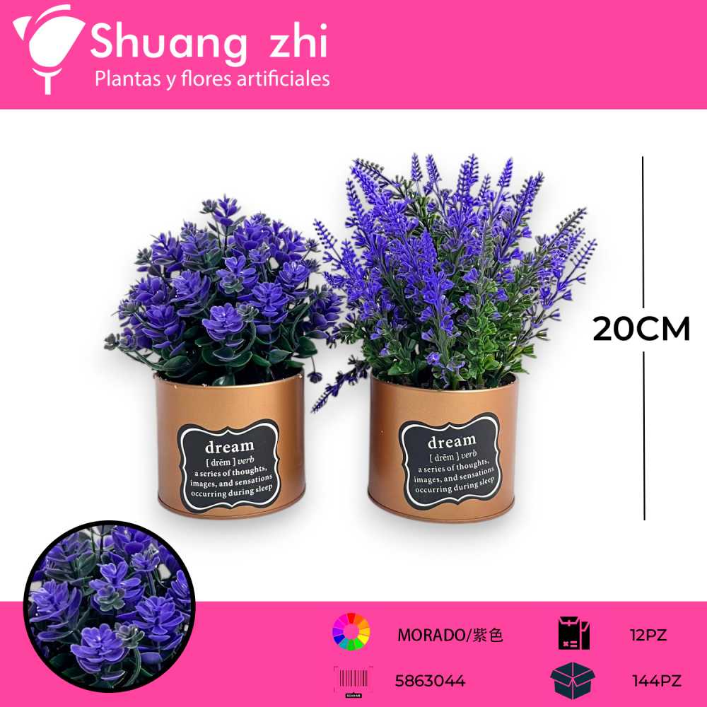 MACETA LAVANDA SURTIDO 20CM