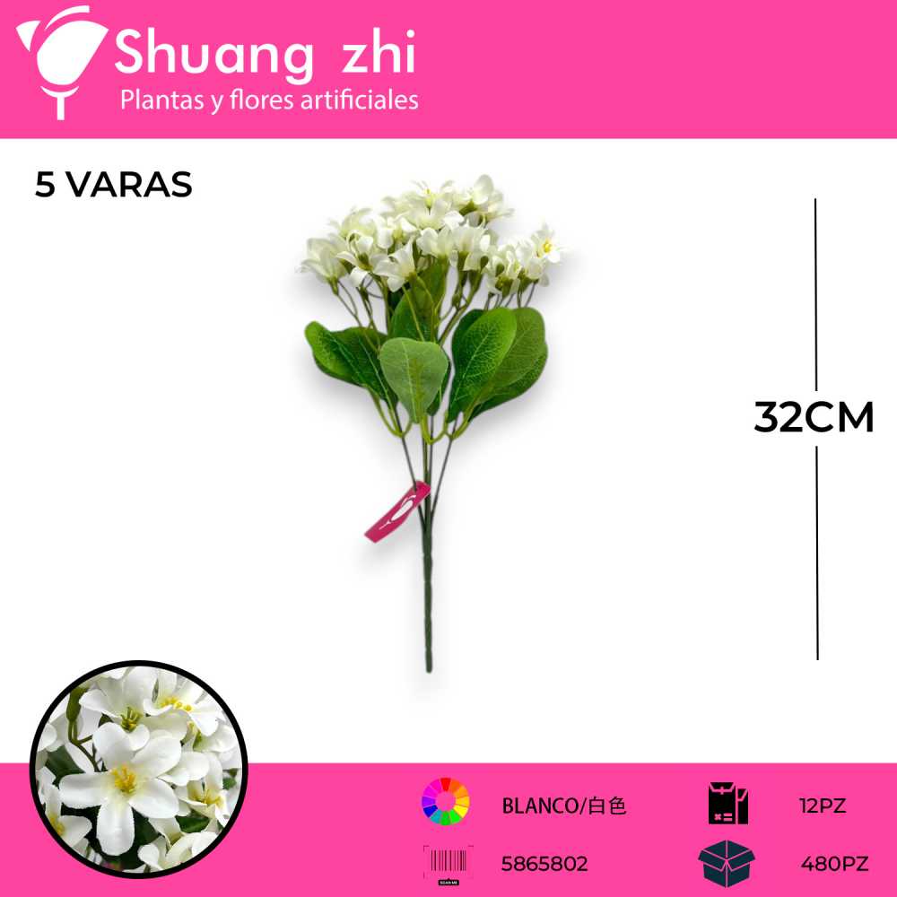 FLOR MINI BLANCO