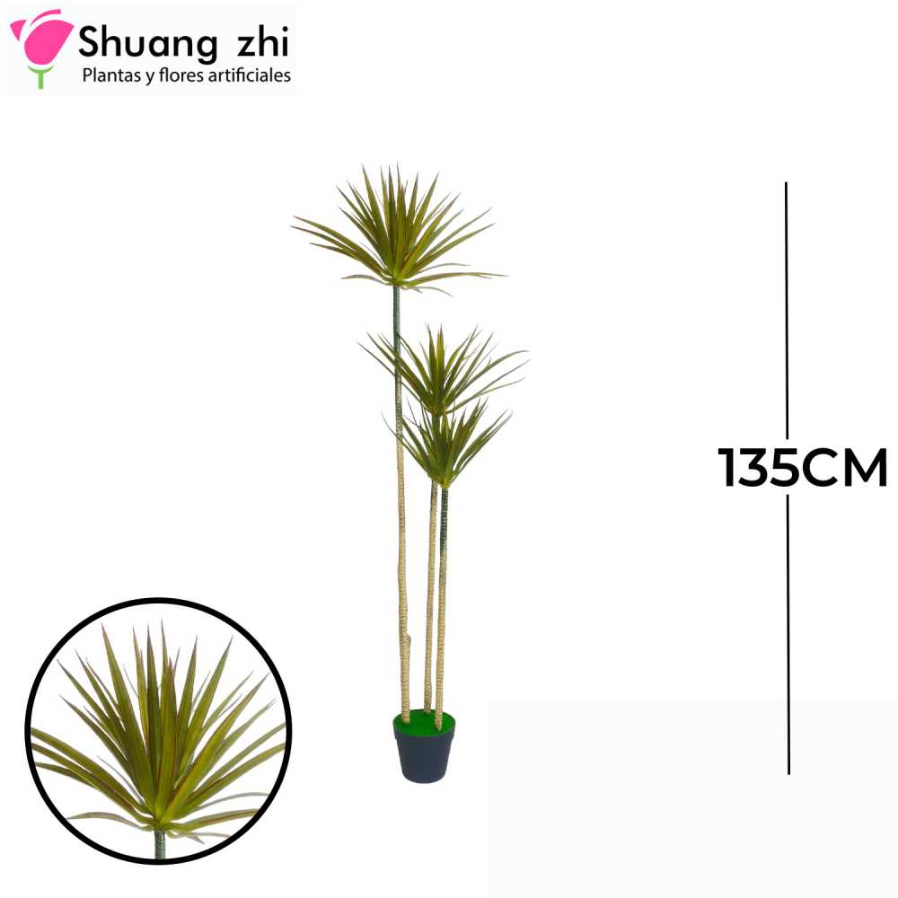 PLANTA 102 HOJAS CON MACETA 135CM