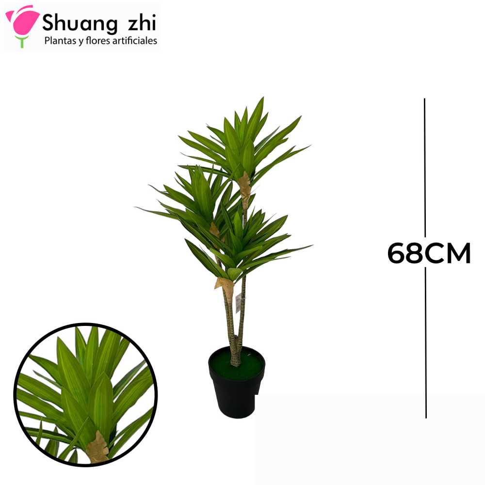 PLANTA CON MACETA 68CM
