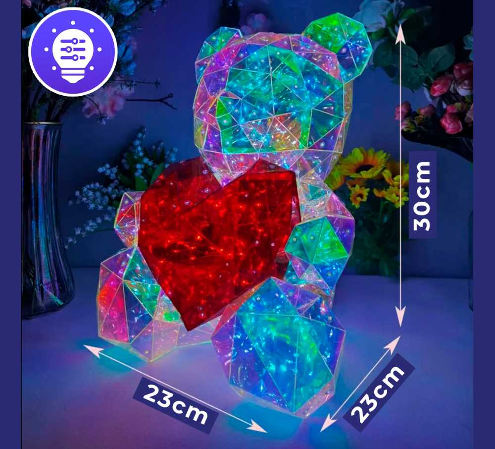OSO DE LUZ CON CONTROLADOR DE SERIE 30CM