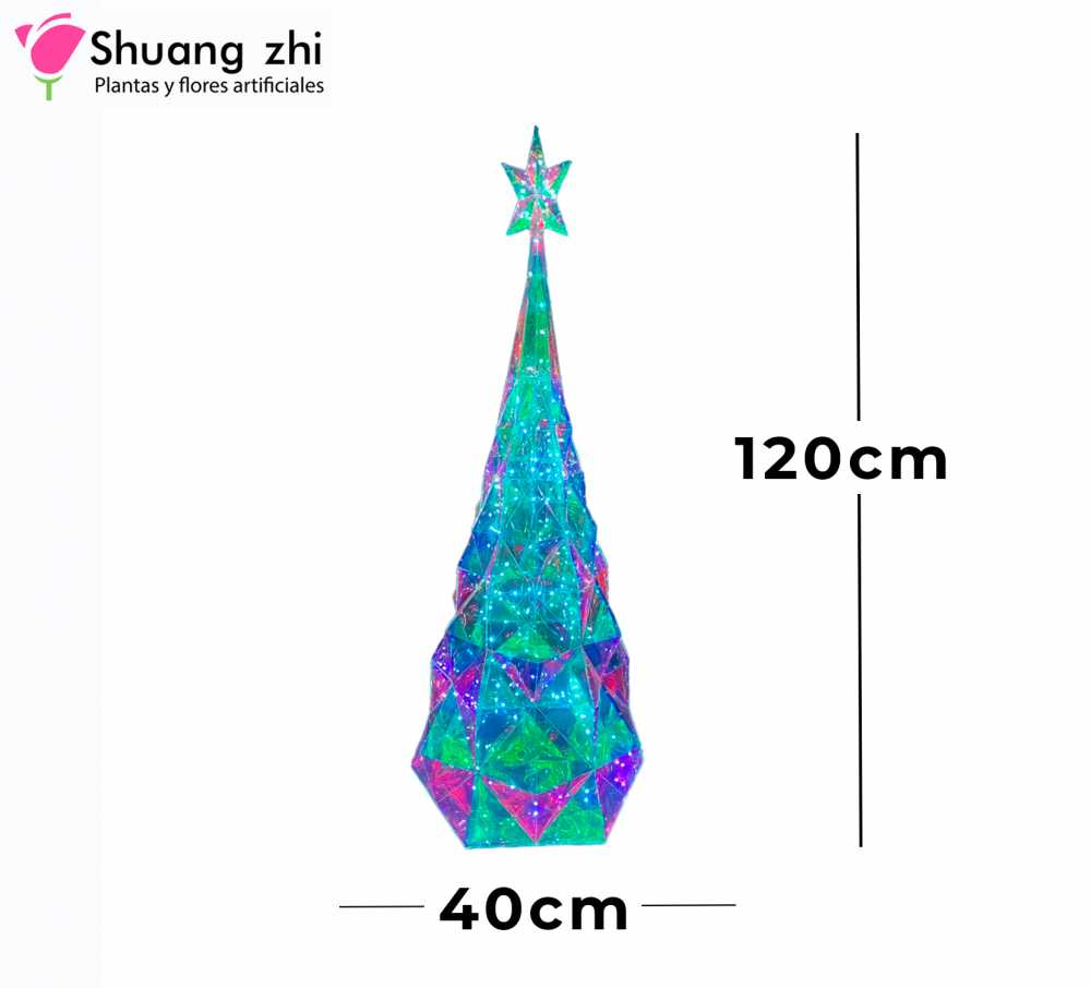 ARBOL NAVIDAD CON LUZ 120CM X 40CM