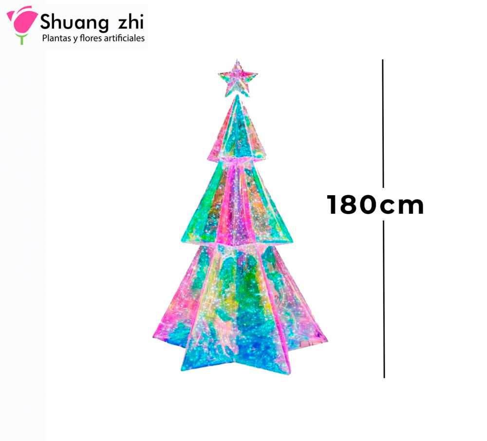 ARBOL NAVIDAD CON LUZ 180CM