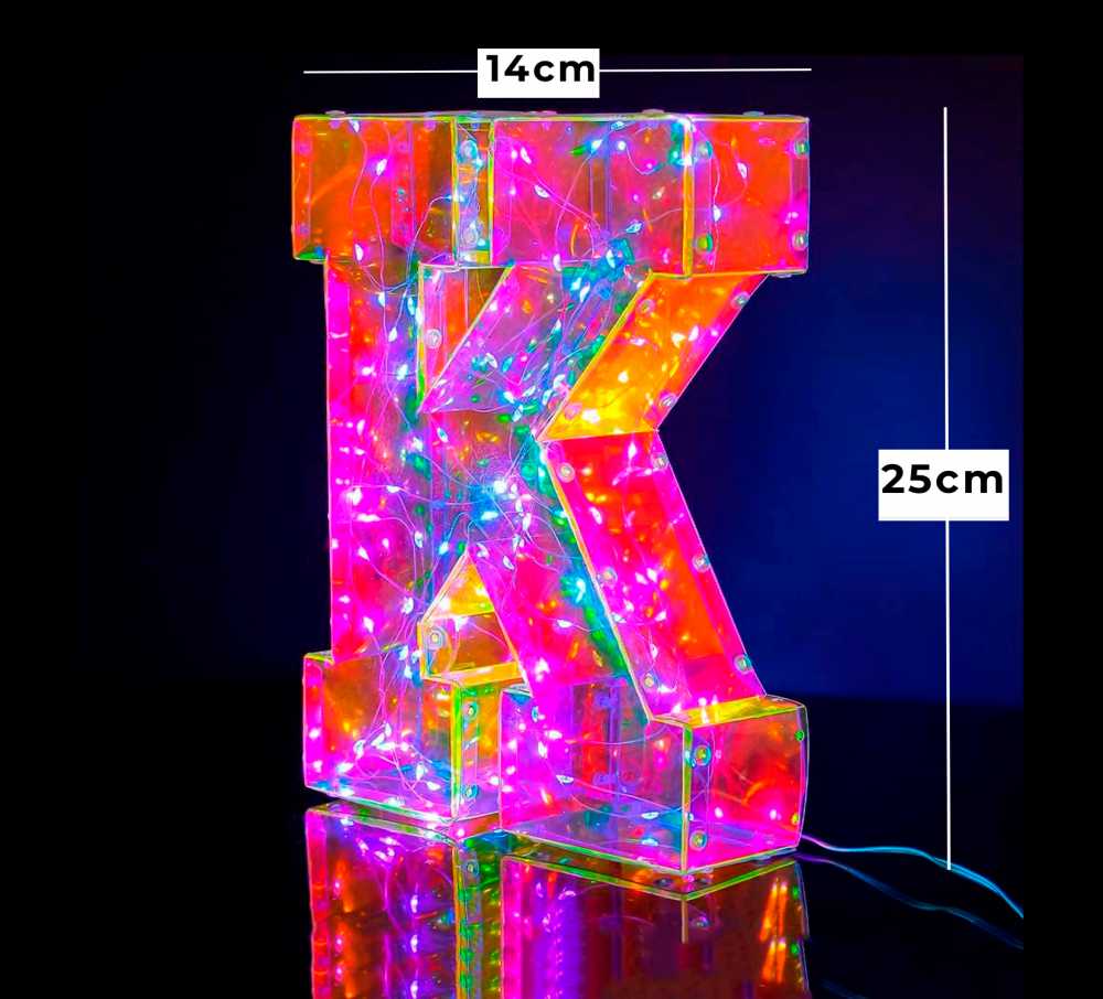 LETRAS DE LUZ 25CM