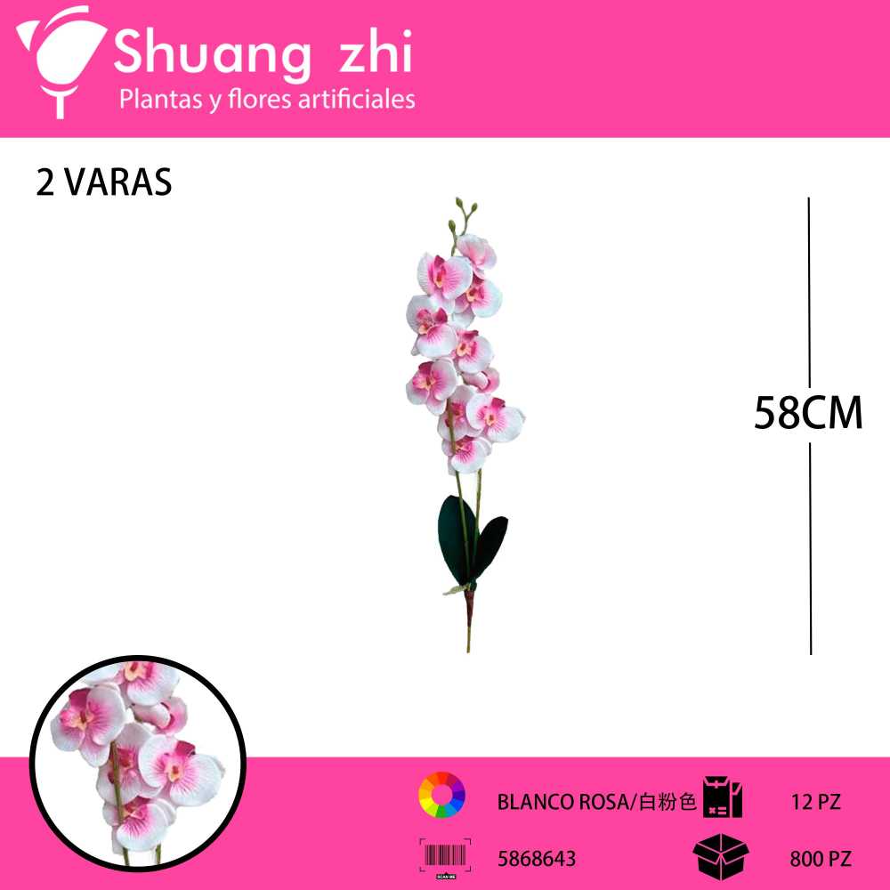 ORQUIDEA MORADO 58CM