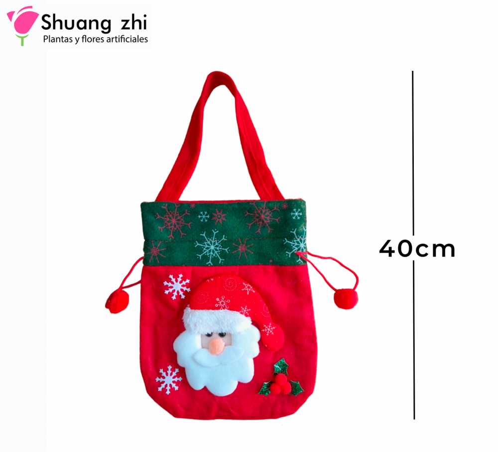 BOLSA NAVIDEÑA 40 CM  2/MODERO SURTIDO