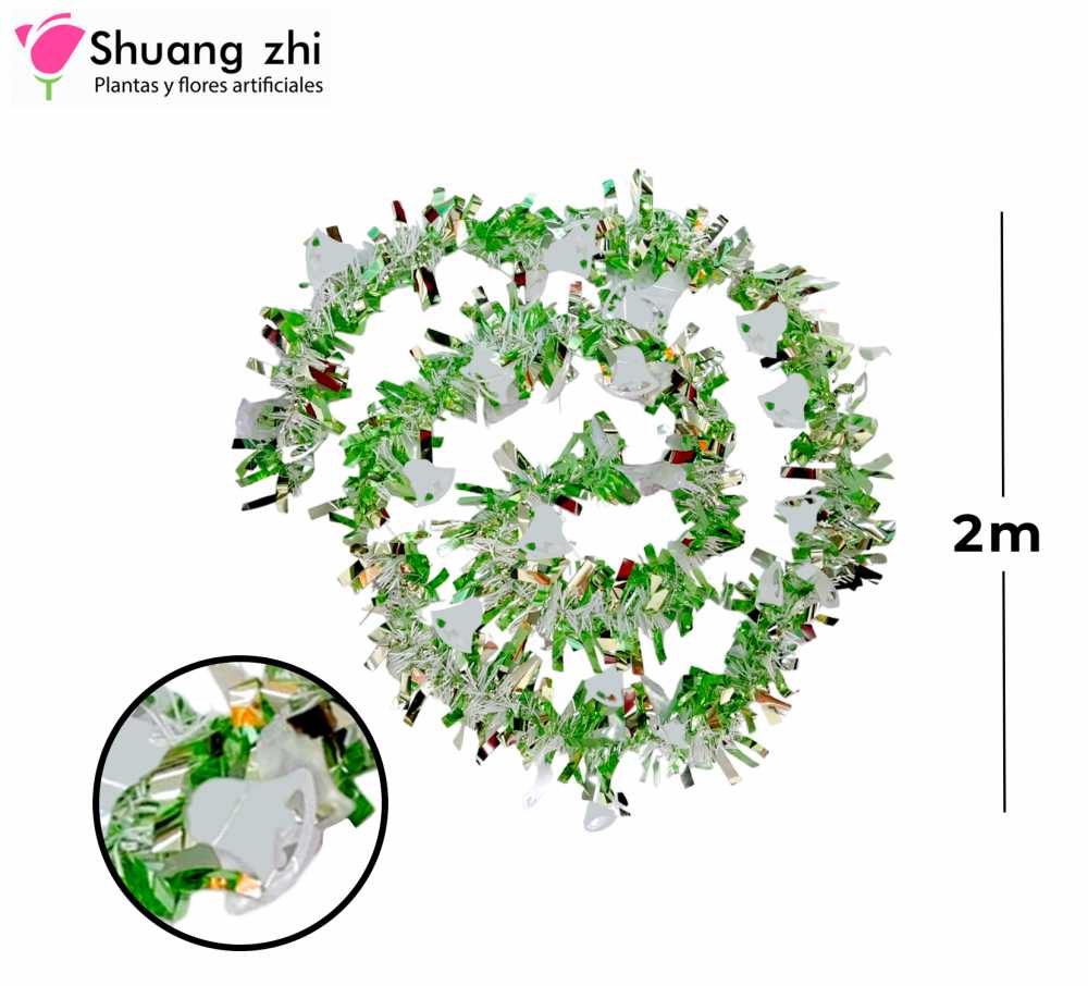 ESCARCHA CON CAMPANA VERDE 2M