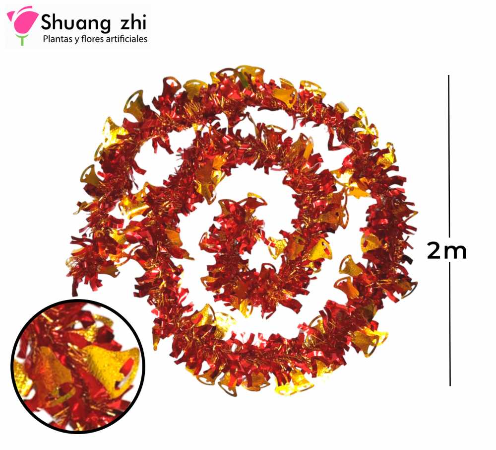 ESCARCHA CAMPANA ROJO 2M