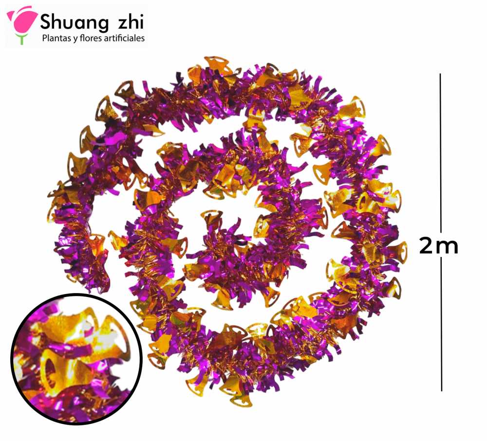 ESCARCHA CAMPANA FUCSIA 2M