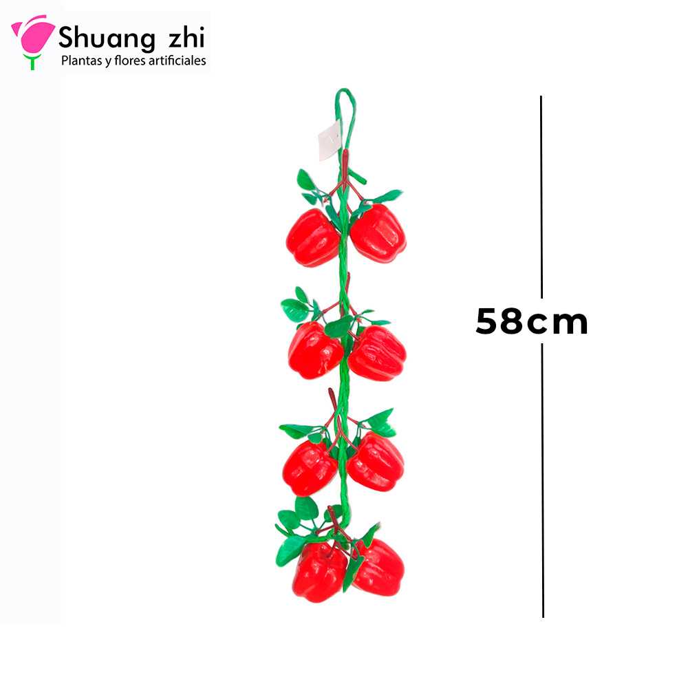 FRUTA 8PZ PIMIENTO ROJO 58CM