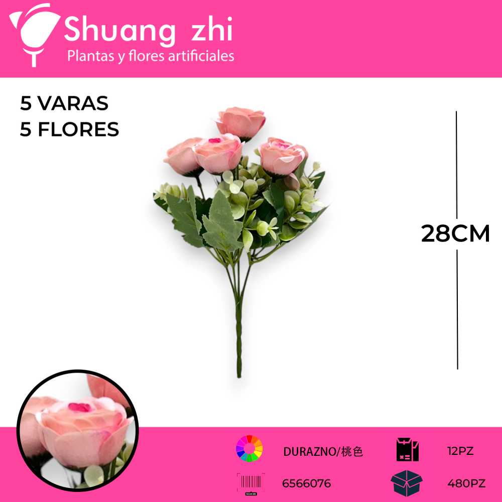 FLOR MINI 5 VARAS 28CM