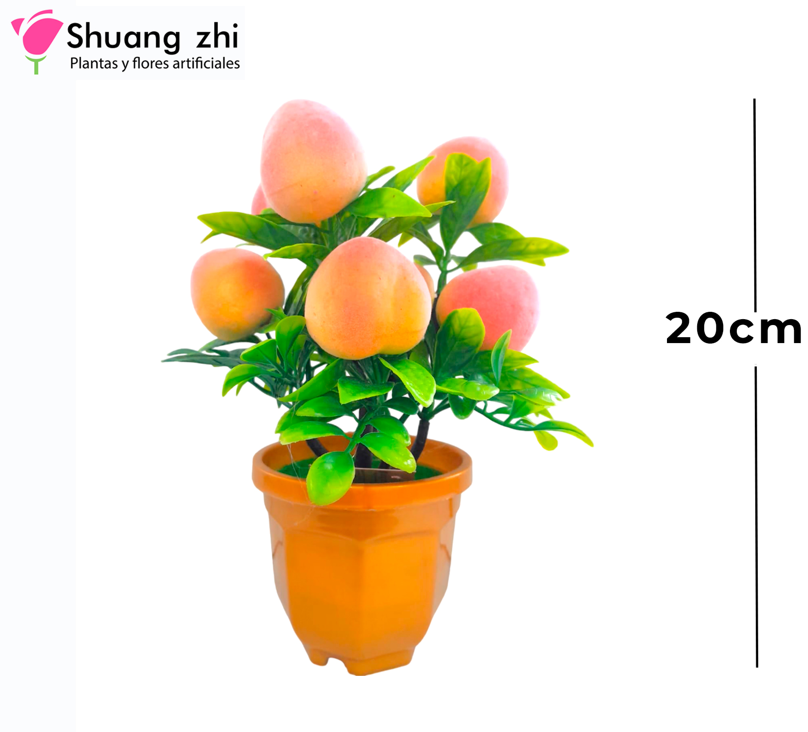 FRUTA MACETA DURAZNO 20CM