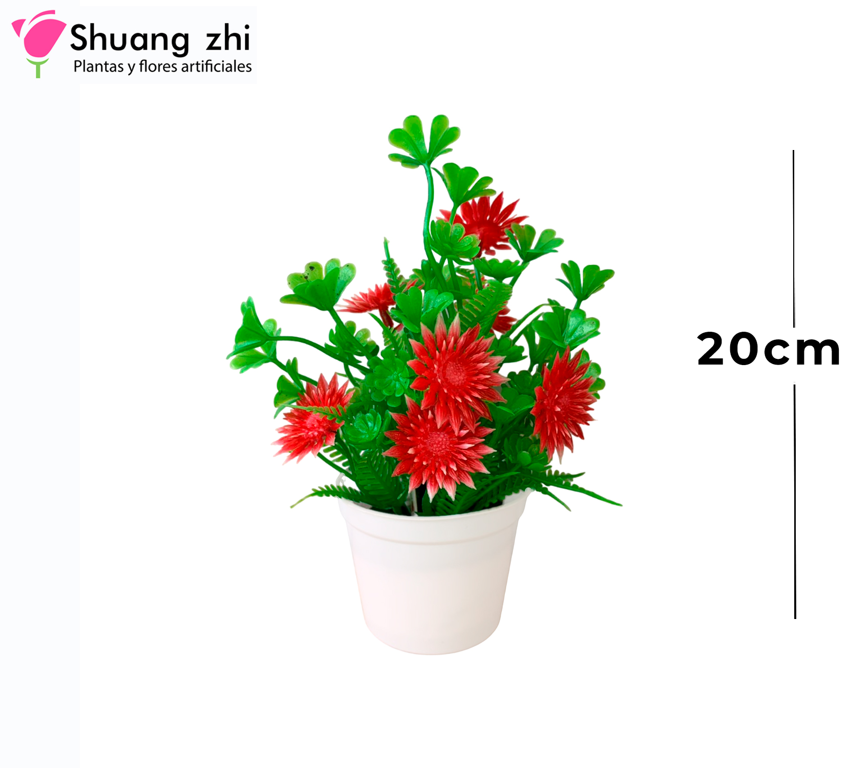 MACETA MINI ROJO 20CM