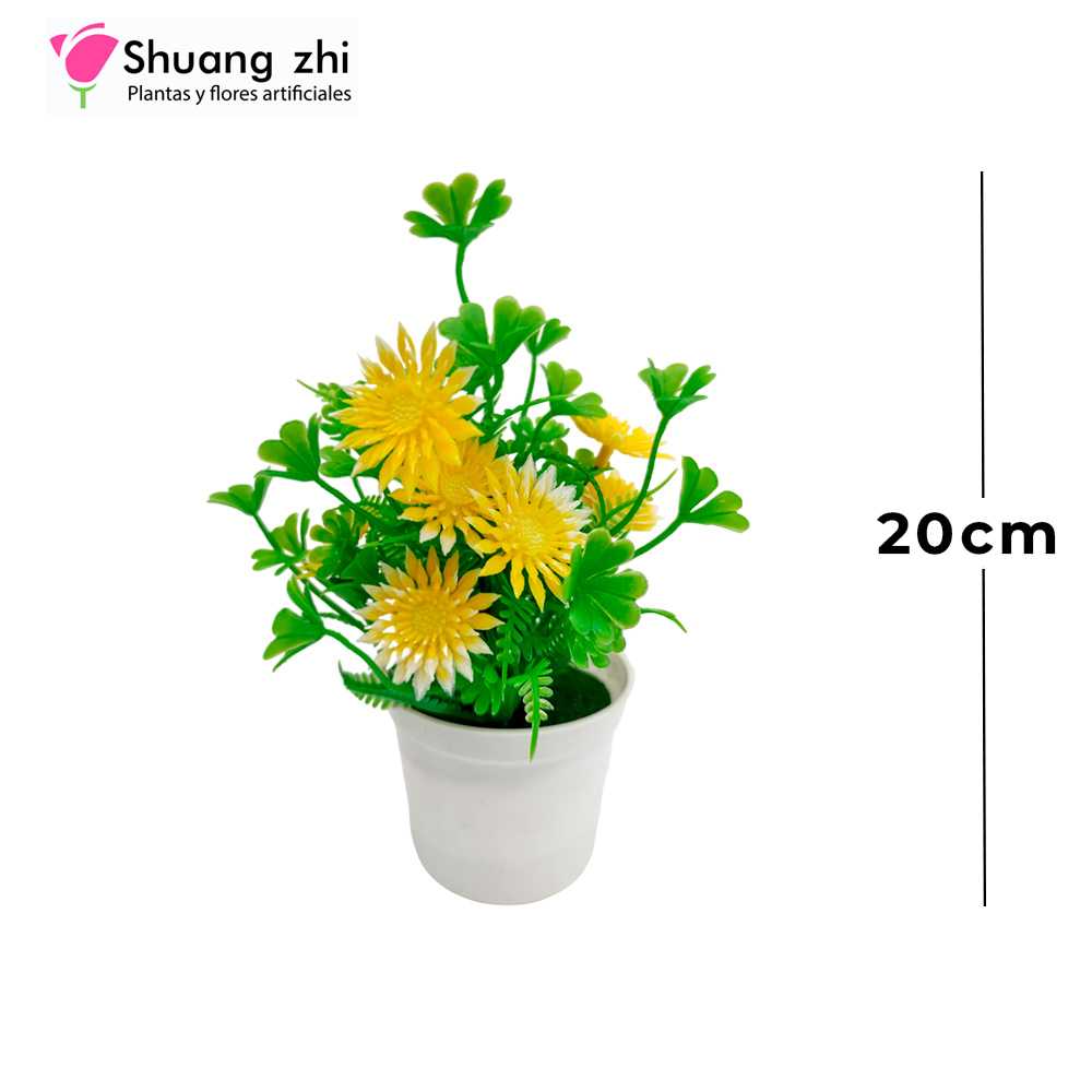 MACETA MINI 20CM AMARILLO
