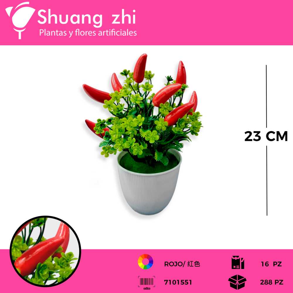 MACETA MINI 23CM CHILES
