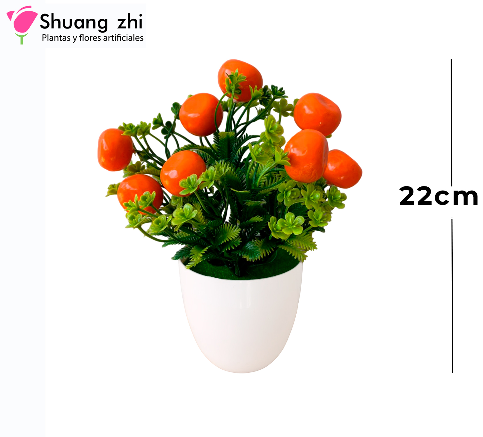 MACETA MINI NARANJA 22CM