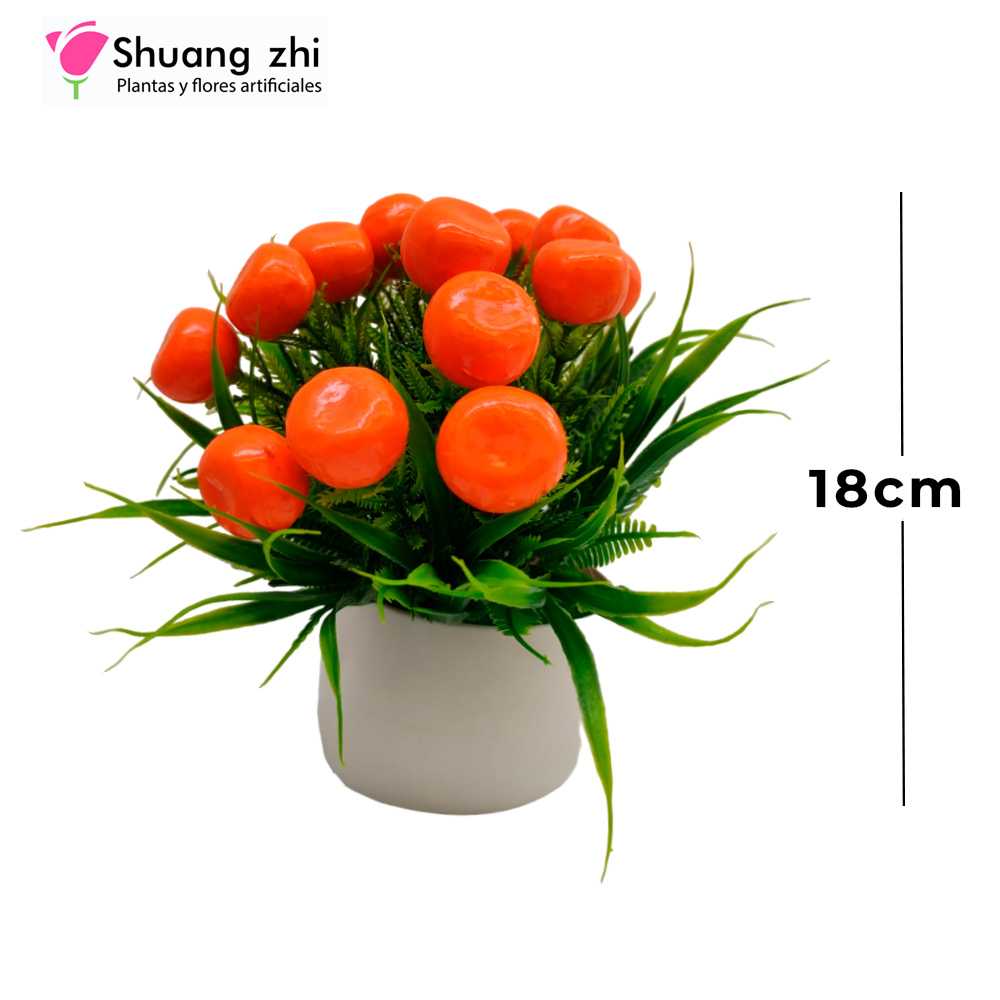 MACETA MINI 18CM NARANJA