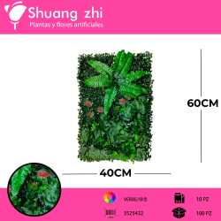 TAPETE VEGETAL 40 × 60 CM – COMBINACIÓN BOSI Y MONSTERA