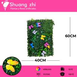 TAPETE VEGETAL 40 × 60 CM – COMBINACIÓN MARIPOSA Y MILÁN