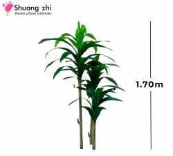 PLANTA 3 PALOS 1.7M 51HOJAS SIN MACETA