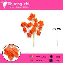 HOJA ROJO 70CM PACK 12 PCS