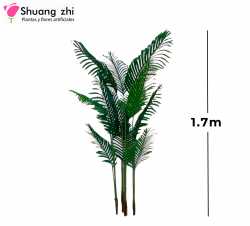 PALMERA DE 4 PALOS 12 HOJAS 170CM SIN MACETA