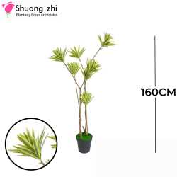 PLANTA 231 HOJAS 7 VARAS CON MACETA 160CM