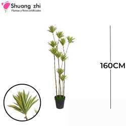 PLANTA 330 HOJAS 10 VARAS CON MACETA 160CM
