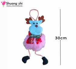 COLGANTE NAVIDEÑO ROSA 30 CM