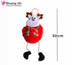 COLGANTE NAVIDEÑO ROJO 30 CM